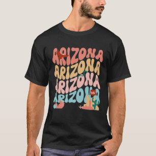 T-shirt Arizona Wavy Vintage les années 70 Retro Illustrat