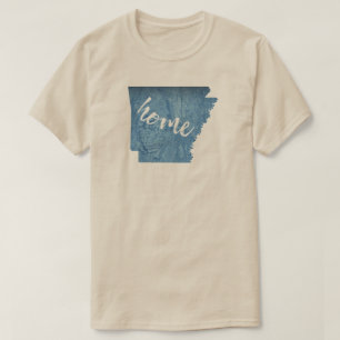 T-shirt Arkansas Accueil Grain de bois
