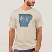 T-shirt Arkansas Accueil Grain de bois (Devant)