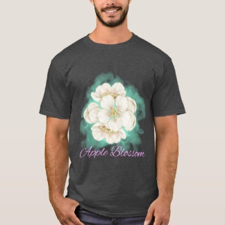 T-shirt Arkansas État Pomme Fleur Fleur Aquarelle Sti