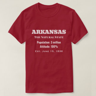 T-shirt Arkansas : l'État naturel