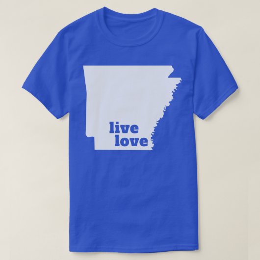 T-shirt Arkansas Live Love Arkansas (Design devant)