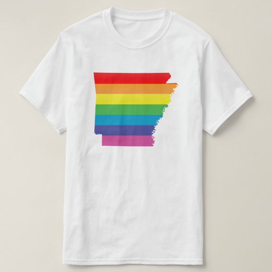 T-shirt arkansas pride. rayé. (Design devant)