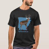 T-shirt Arkansas State White Quest Cerf (Devant)