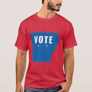 T-shirt Arkansas vote le patriotisme démocrate bleu