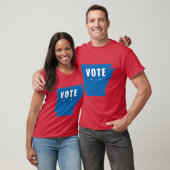 T-shirt Arkansas vote le patriotisme démocrate bleu (Unisexe)