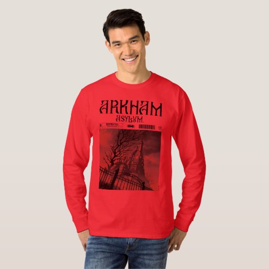 T-shirt Arkham Asylum : Restreint (Devant entier)
