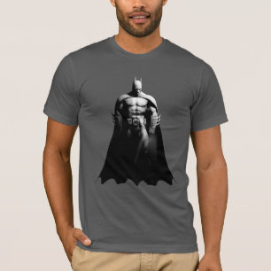 T-shirt Arkham Pose large noir et blanc Batman