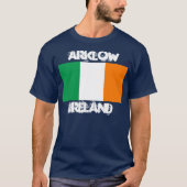 T-shirt Arklow, Irlande avec drapeau irlandais (Devant)