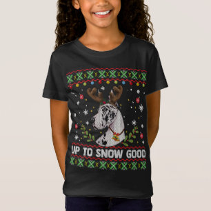 T-Shirt Arlequin Grand Dane Chien Reindeen Vilain Noël S