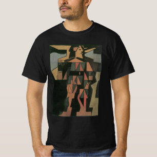 T-shirt Arlequin par Juan Gris, Art Cubisme Vintage