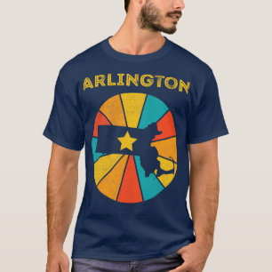 T-shirt Arlington Massachusetts Souveni Vintage en détress