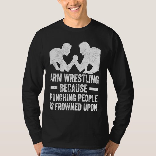 T-shirt Arm Wrestling For Arm Wrestler Wrestling Athlete C (Devant)