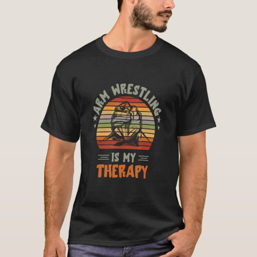 T-shirt Arm Wrestling Therapy Arm Wrestler Armwrestling Sp (Devant)