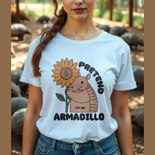 T-shirt Armadillo avec tournesol drôle dire