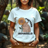 T-shirt Armadillo avec tournesol drôle dire