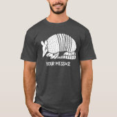 T-shirt Armadillo Blanc Personnalisé Graphisme (Devant)