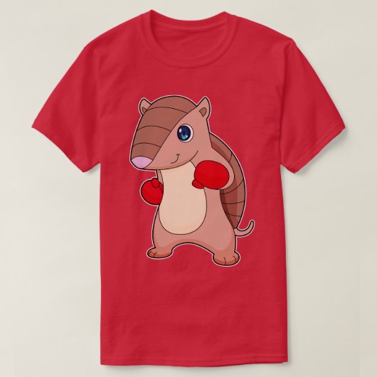 T-shirt Armadillo Boxer Gants de boxe (Design devant)