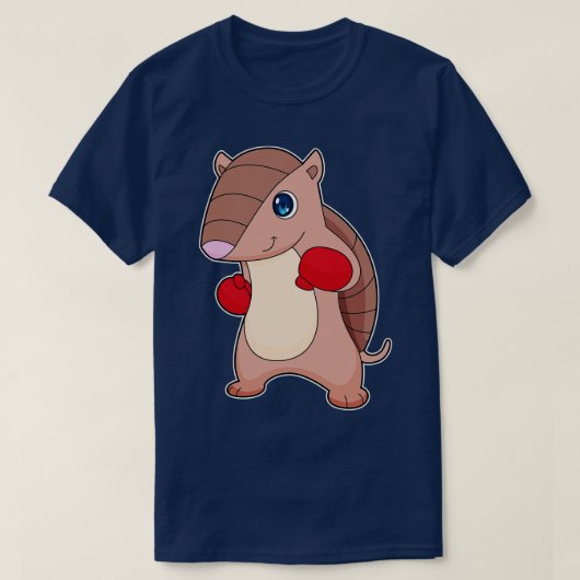 T-shirt Armadillo Boxer Gants de boxe (Design devant)