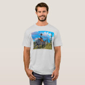 T-shirt Armadillo Cactus Cowboy (Devant entier)