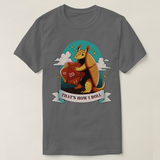 T-shirt Armadillo c'est comment je roule par Tobe Fonseca (Design devant)