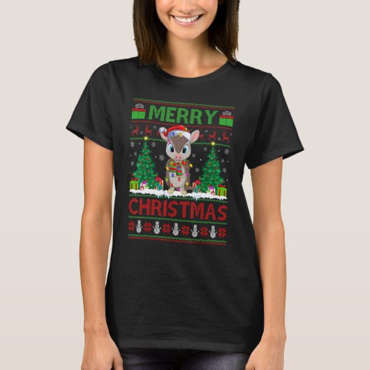 T-shirt Armadillo Xmas Tree Ugly Santa Armadillo Christma (Devant)