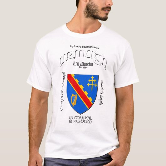 T-shirt Armagh Irlande Crest (Devant)