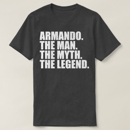 T-shirt Armando Armando Nom Armando prénom (Design devant)