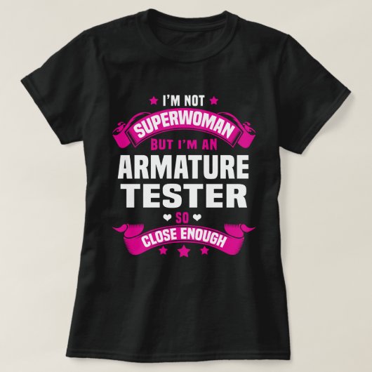 T-shirt Armature Tester (Design devant)