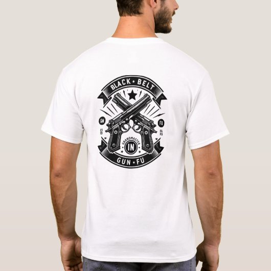 T-shirt Arme à ceinture noire Fu Grand Maître (Dos)