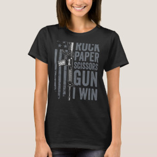T-shirt Arme à ciseaux à roche papier 2a Droits d'armes à 