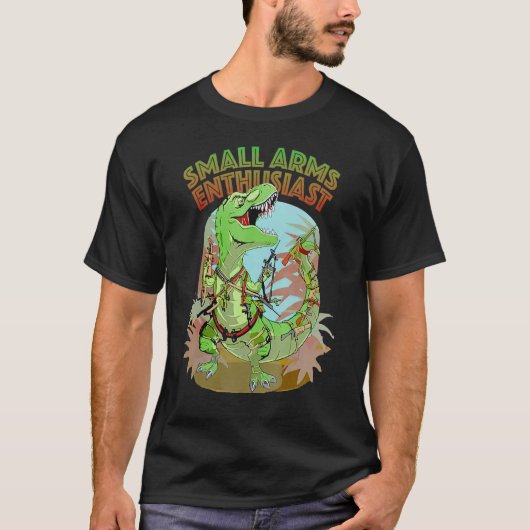 T-shirt Arme À Dinosaure Rex (Devant)