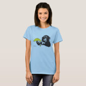 T-shirt Arme à feu de singe (Devant entier)
