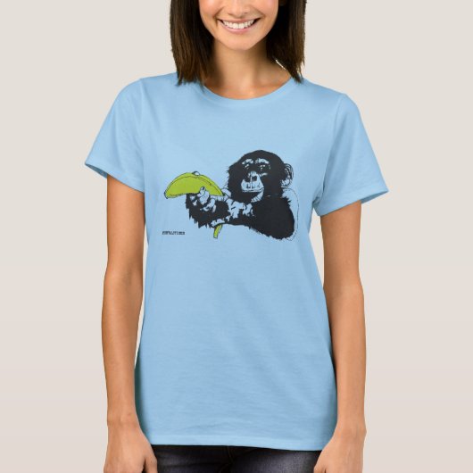 T-shirt Arme à feu de singe (Devant)