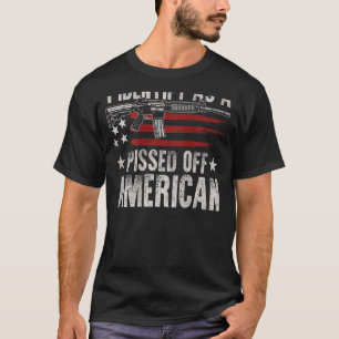 T-shirt Arme À Feu Drapeau Usa Je M'Identifie Comme Un Étr