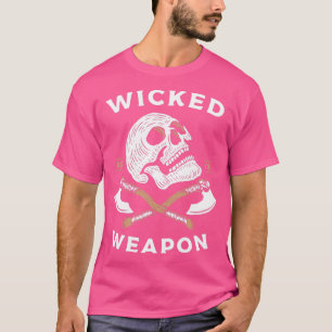 T-shirt Arme crâne et haches