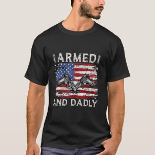 T-shirt Armé Et Papa, Drôle De Père Mortel Pour La Fête De