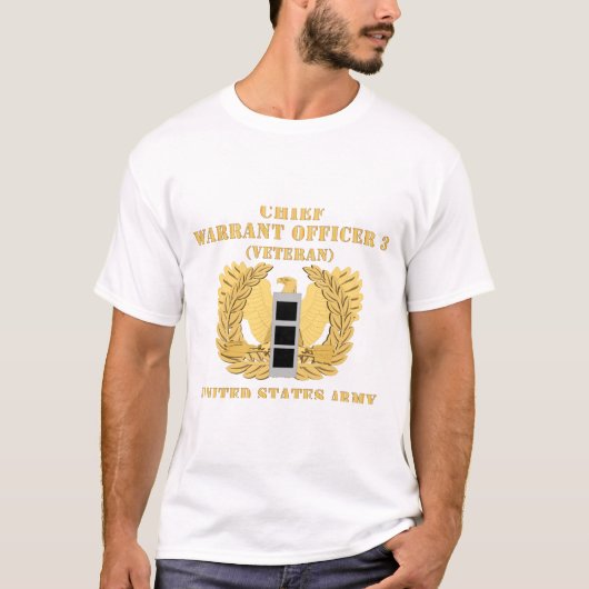 T-shirt Armée - Adjudant-chef - CW03 - Ancien combattant - (Devant)