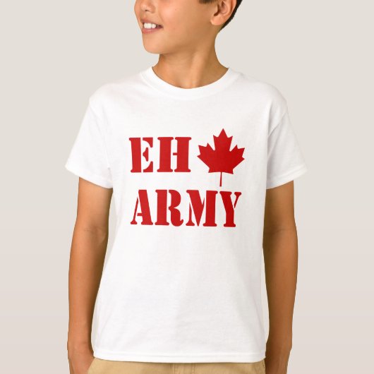 T-shirt Armée Canada Eh (Devant)