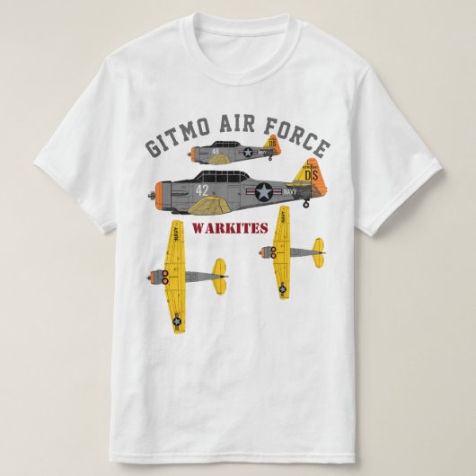 T-shirt Armée de l'Air" SNJ de Warkites la "Gitmo (Design devant)