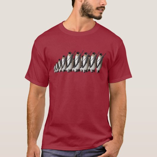 T-shirt Armée de pingouin (Devant)
