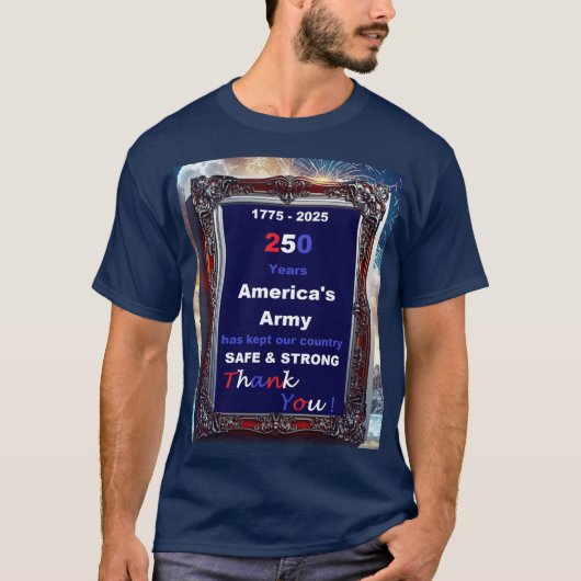 T-shirt Armée de terre de 250 ans (Devant)