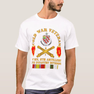 T-shirt Armée de terre - Vet de guerre froide avec 1er Bn 