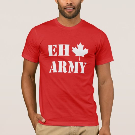 T-shirt Armée du Canada Eh (Devant)