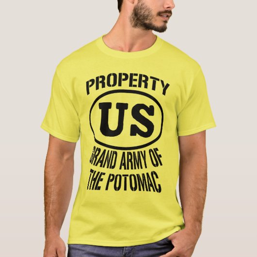 T-shirt Armée grande Potomac de propriété (Devant)