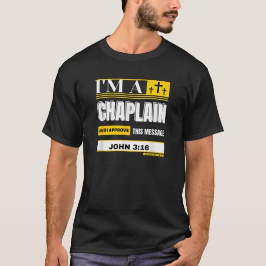 T-shirt ARMÉE MARINE CHAPLAIN Appréciation MESSAGE chrétie (Devant)