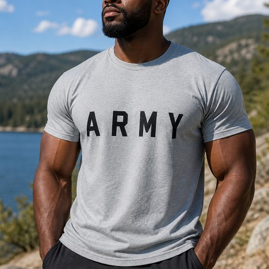 T-shirt Armée Minimaliste Simple
