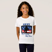 T-Shirt Armée mon papa mon héros (Devant entier)