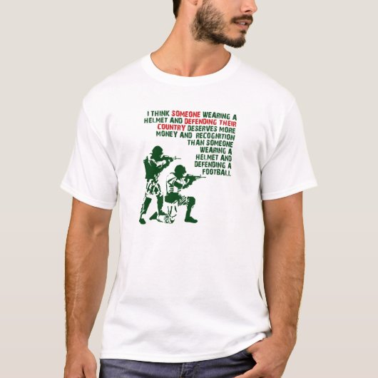 T-shirt Armée Plus Drôle que le Sport (Devant)