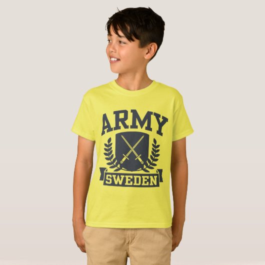 T-shirt Armée suédoise (Devant entier)
